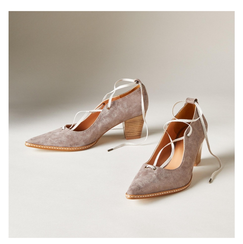 Sundance "Odele" Leather Pumps Heels Nib Size 40 - image 1